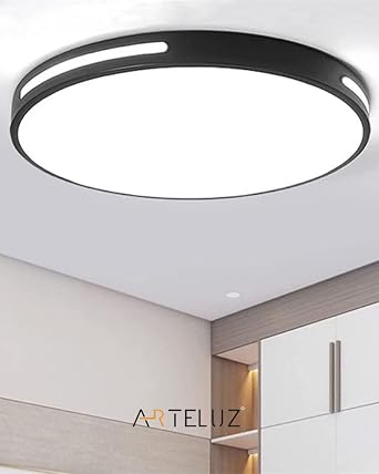 Modern Yuvarlak Tavan Led Avize Uzaktan Kumandalı 3 Renk Işıklı Dimmerli 100W