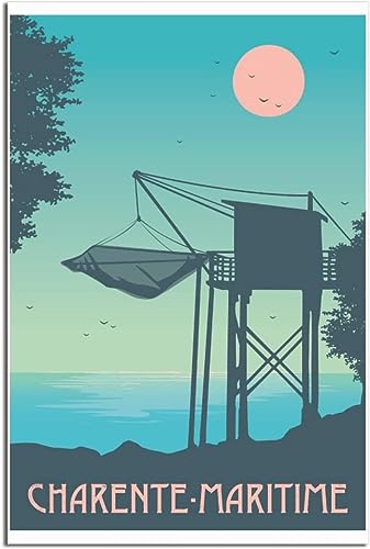 Affiche Charente Maritime vintage : oubliez les murs vides avec cette toile 50x75