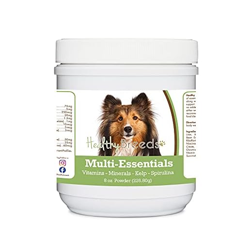 Healthy Breeds Shetland Sheepdog Multi-Essentials Powder for Dogs - an Ideal Supplement of Vitamins, Minerals & Antioxidants for Your Dog - 8 oz