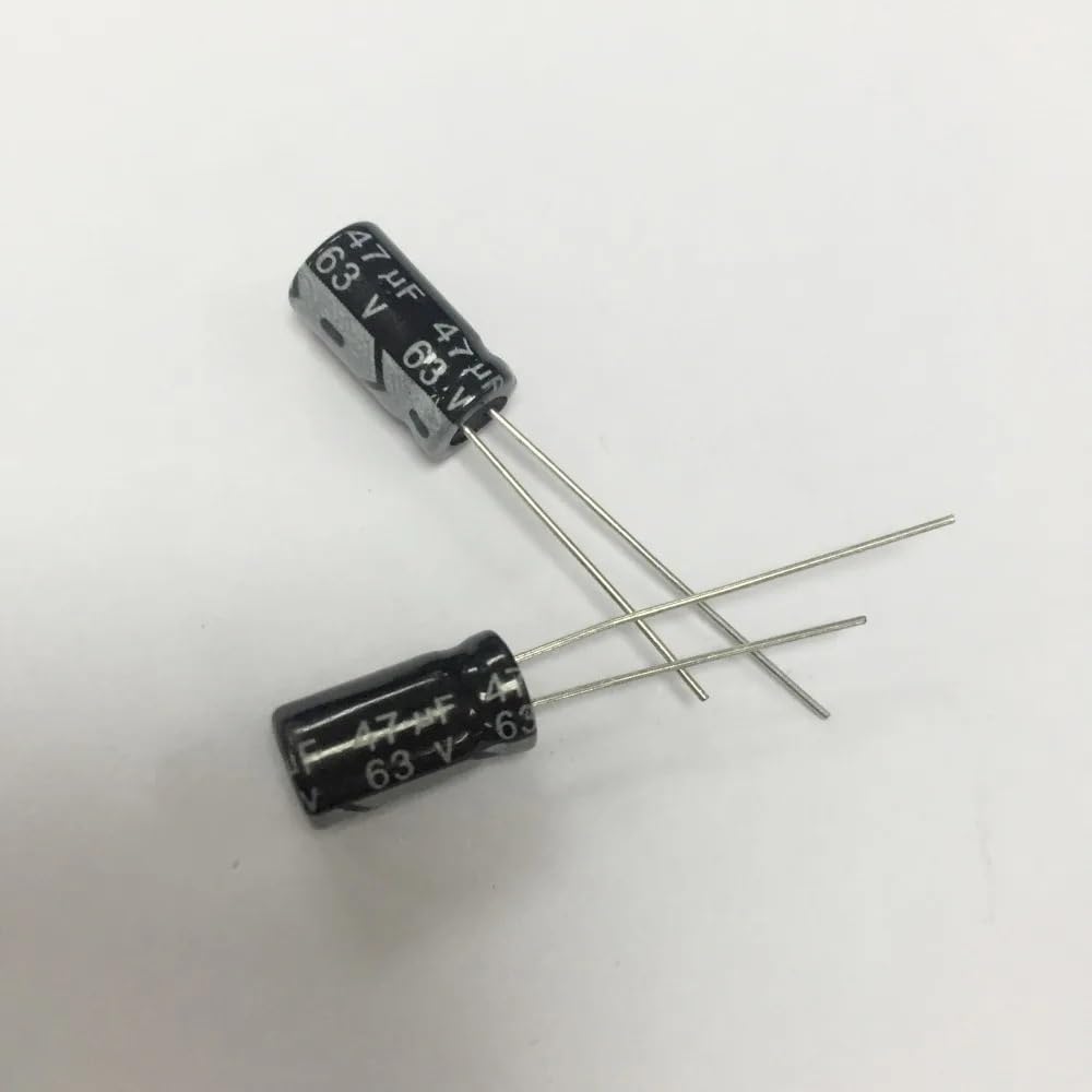 ZDVHOMCB 1000pcs 47UF 63V Aluminum Electrolytic Capacitor 63V47UF 6.3X11MM
