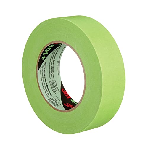 Image of 3M High Performance Green Masking Tape 401+, Superior Adhesion, Clean Removal, Highly Conformable, Paint-Bleed Resistant, 36 mm x 55 m, 6.4 mil, 16 /Case Bulk