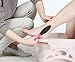 PPhtony 3pcs Foot File Callus Remover with Double-Sided Sand Paper Reusable Foot Scraper Pedicure Tool Foot Rasp Multi Purpose Feet Care Kit for Exfoliator Remover Dead Skin Hard Skin Calluse (Pink)