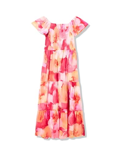 Speechless Girls' Flutter Sleeve Chiffon Maxi Tiered Dress3