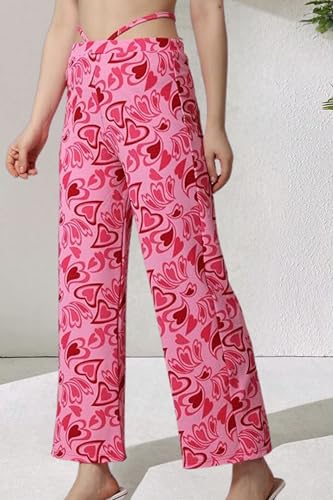 Image of POPWINGS Formal Casual Solid Trousers for Women || Work Trousers for Women || Pull On Trousers for Women || High Waist Women Trousers for Summer