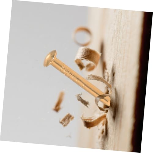 Clavos de muebles de cobre cabeza redonda 100 piezas para ensamblaje de bisagras miniatura 6
