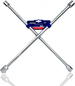Chave De Roda em Cruz Universal para Veículos Carro 4 Bocas 20 Pol. 17x19x21x23mm Aço