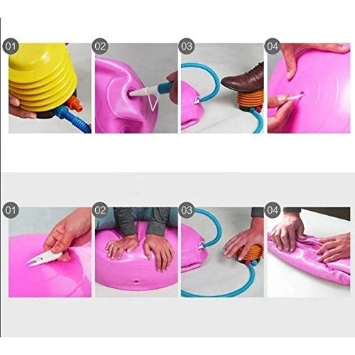 BOLA SUIÇA GYM BALL 65CM PARA GINÁSTICA COM BOMBA - AZUL