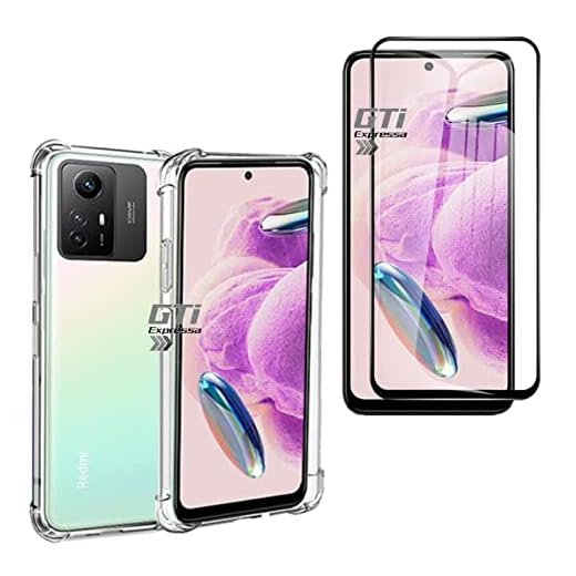 Kit Capa Anti Impacto e Película De Vidro 3D 9D Para Redmi Note 12S