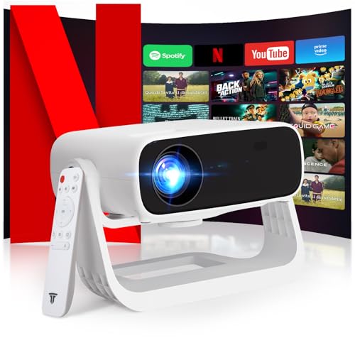 Proiettore intelligente Wielio Android 11, Supporto FHD 1080P 4K, WiFi6