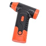 SUNGOOYUE Professioneller Elektrischer Staubgebläse, Einstellbare Luftgeschwindigkeit, Tragbarer Turbo-Lüfter für Autos, Computer, Tastatur, Outdoor, ABS (schwarzorange)