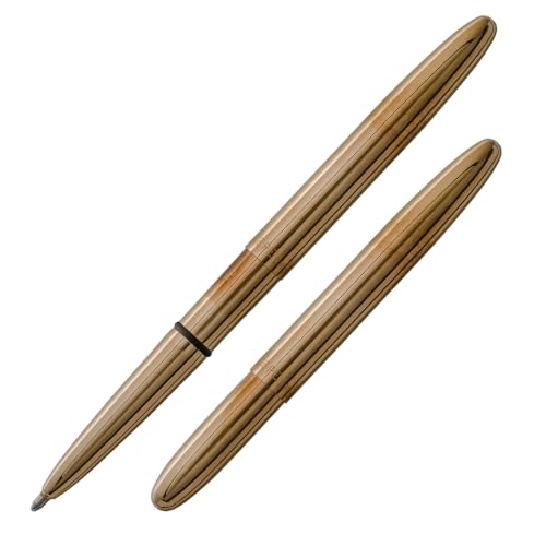Fisher Space Pen Bullet 400RAW Kugelschreiber (Schreibt im Weltall unter Wasser und bei extremen Temperaturen) Messing