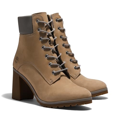 Image of Timberland Womens Allington Lace Up Casual Boots Ankle High Heel 3 inch & Up