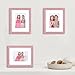 NWDCLF 8x10 Glitter Picture Frame Set of 3, Stylish Sparkling Photo Frames with 5x7/4x6 Mat, Solid Wood and Real Glass for Tabletop or Wall Mount, Cute Home Office Decor, Pink