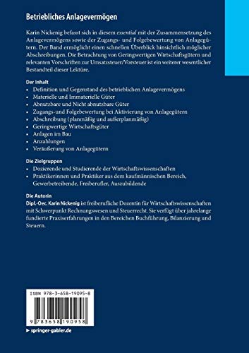Betriebliches Anlagevermögen: Zugangs- und