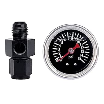 1.5" Low Pressure Fuel Pressure Gauge 0-15PSI 1/8"NPT Male - Foto 3