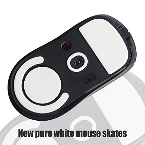 Jomkiz Replacement Mouse Skates Feet For Logitech G Pro X Superlight Mouse Glide/Skates Feet Replacement Ptfe White Professional Mouse Glider Pads Kit(2 Pieces) #TOP3