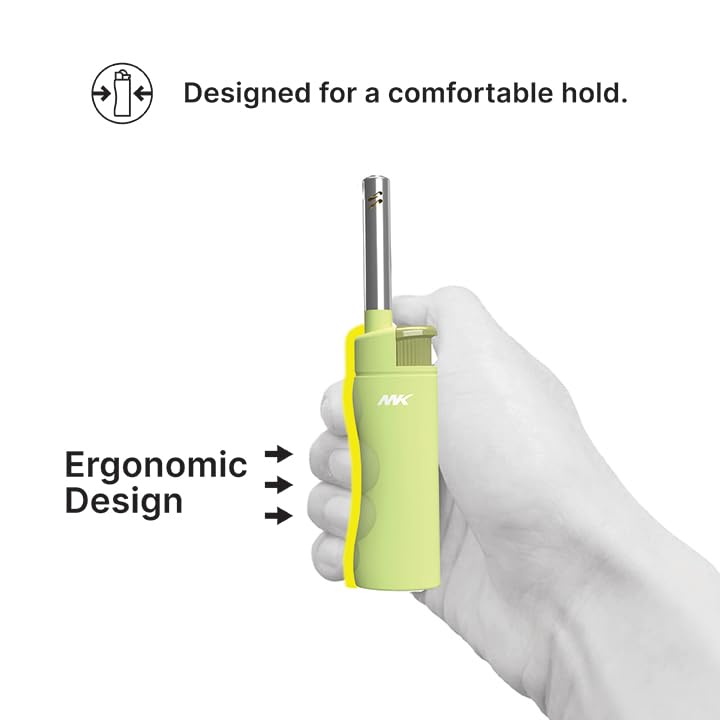 MK Lighter Candle Lighters, Windproof Flame, Ideal as Lighters for Candle, Camping Lighters, Outdoor, Butane Refillable (Charm-5PC): Harmony-4pc