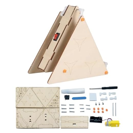 BANRIA DIY Wooden Triangle Walking Robot Kit