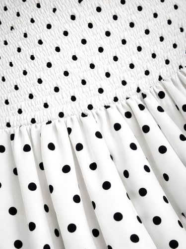 Image of Aahwan Polka Dots Halter Long Dress Backless A Line Flared Vintage Party Club Dresses for Women's & Girl's