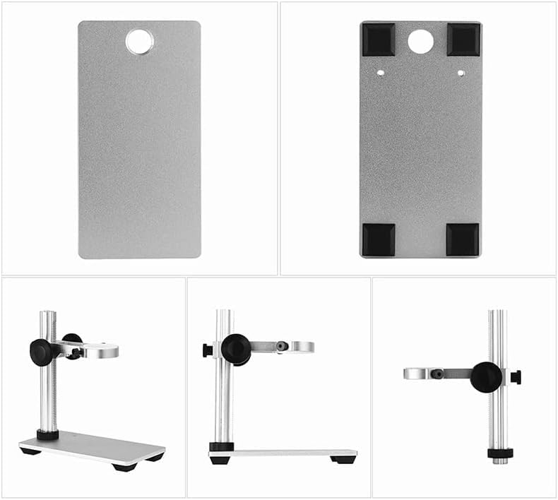 Cámara microscópica digital, pantalla de 5 pulgadas, aumento de 500-1000X, luces LED ajustables, soporte incluido, ideal para estudiantes, aficionados, proyectos científicos y entusiastas del