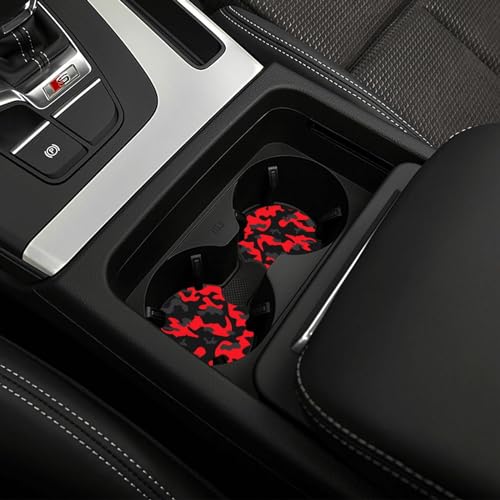 Portavasos para Auto Set x2 Rojo Camuflaje Duradero miniatura 5