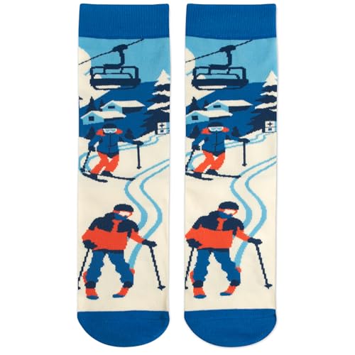 Lavley Ski Socks - Funny socks for skiers and snowboarders - Unisex novelty gift - Great for birthdays or holidays