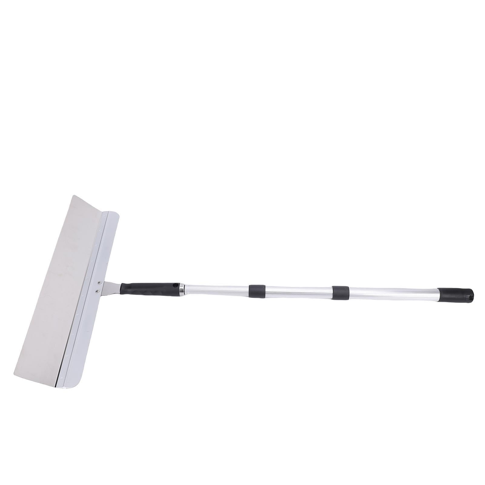 Fabater Herramienta de Nivelación de Pisos de Cemento, Paleta de Enyesado de 20" con Varilla Ajustable para Pavimentación de Mortero y Raspado de Paredes