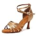 RUYBOZRY Latein Tanzschuhe Damen Satin Damen Tanzschuhe,802QB-Beige-7.5,EU38