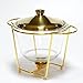 OGMOYT Chafing Dish, 4 L Pan Chafer, Stainless Steel Chaf Dish Set with Glass Food Pan, Fuel Holders, for Buffet, Wedding,Catering Events,Gold