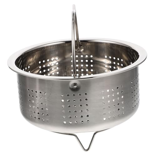 DOITOOL Vaporera de Acero Inoxidable Cesta de Vapor para Verduras y Mariscos Resistente Diseño de Orificios Finos Compatible con Olla Arrocera de Fácil de Manipular Aislamiento Térmico