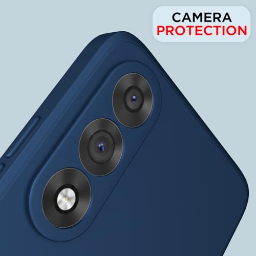 Image of Outlouders Back Cover for OnePlus Nord 5 5G | Camera Protection | Durable Soft Matte Silicone Bumper Case (Blue)
