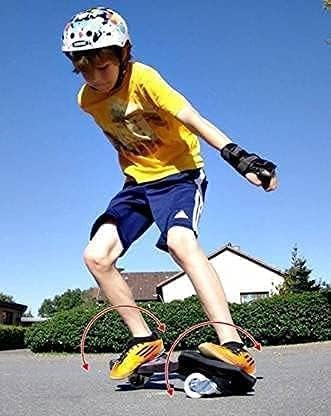 Image of Alloy Wave Board Skate Board with Carry Bag Led Flash Colorful Lights in 2 Wheels for Outdoor for Kids Skateboard for Kids (Multicolor Waveboard)