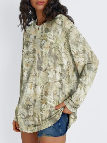 Image of Trendy Queen Womens Oversized Long Sleeve Shirts Fall Tops 2026 Basic Tees