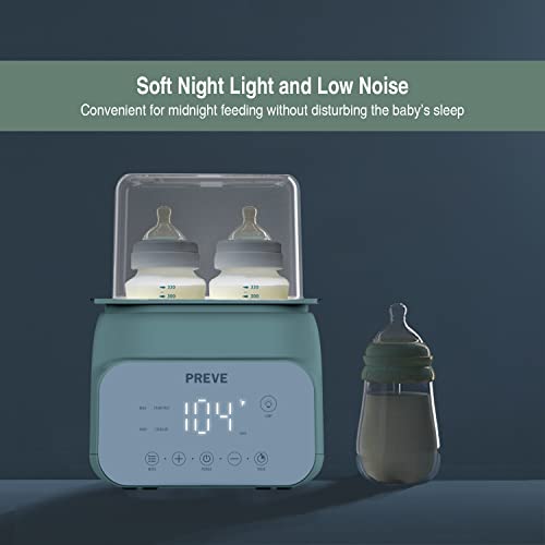 Deluxe Baby Bottle Warmer 7 In 1 Fast Bottle Warmer For Breastmilk Food Heater&Thaw With Timer Accurate Temperature Control Double Bottle Warmer For Baby Milk And Formula #TOP3