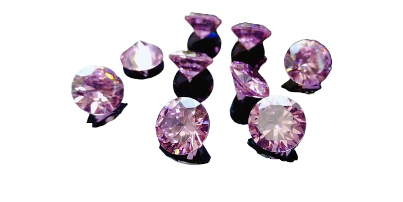 Oxyde de zirconium rond rose AAA : éclat diamant brillant pour vos bijoux d'exception