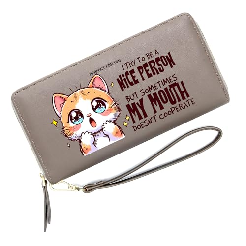 PFY Cute Animal Personalized Wallets for Women,Birthday Gift,Holiday Gift,Commemorative Gift for Lover,Parents,Grandparent,Friend 1305b