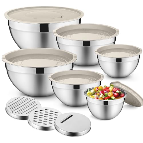 P&P CHEF Mixing Bowls with Lids Set of...
