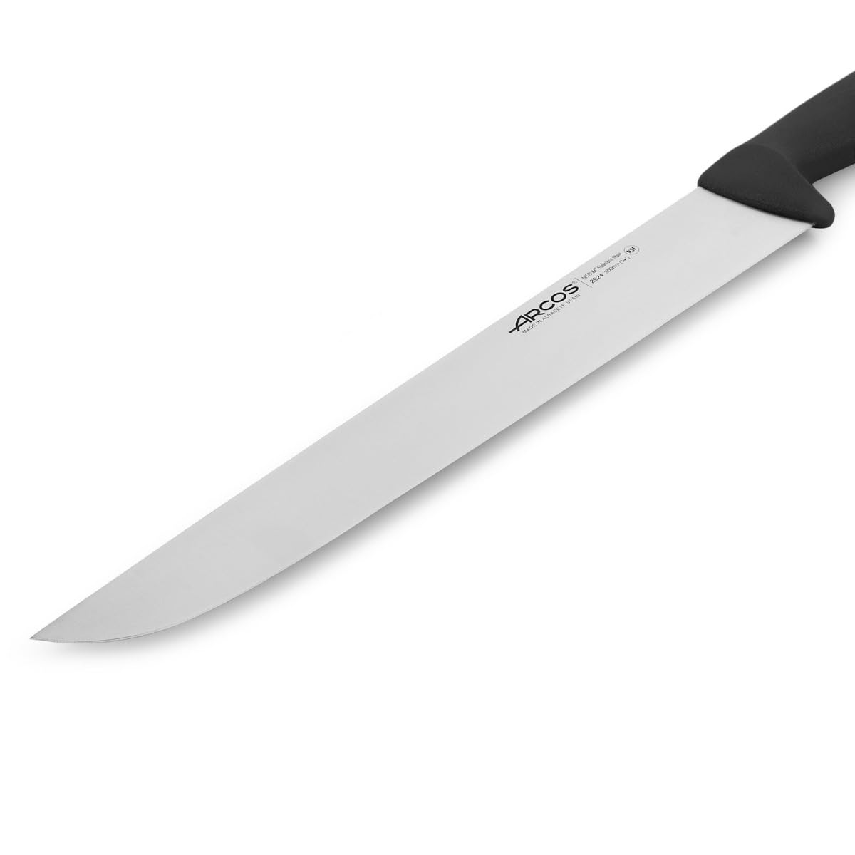 Coltello da macellaio Arcos Colore - Prof 296023 in acciaio inox Nitrum e mango ergonomico blu Polipropilene e 25 lama cm, coperchio espositivo