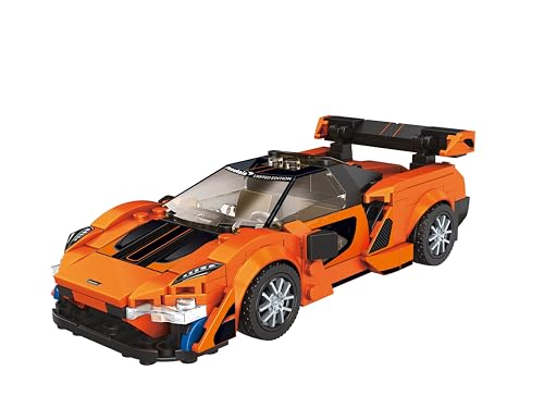 Image of Block Builder McLaren Senna Racing Car Building Block Set. Newly Designed Racing Car Building Blocks for Kids and Adults