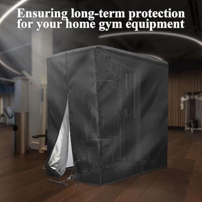 Workout Equipment Cover Compatible with SincMill, 420D Oxford Home Gym Equipment Cover, Protect for Home Gym Equipment/Gym Equipment for Home Garage-41 x 68 x 74