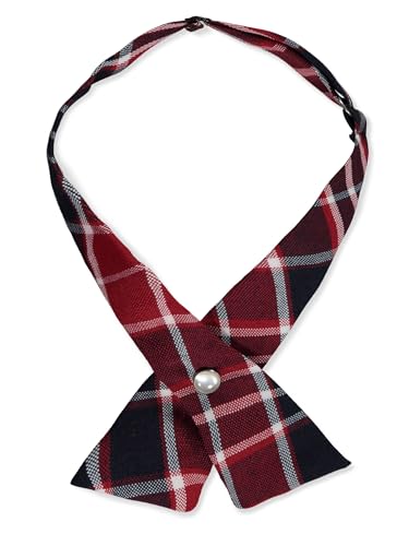 Cookie's Criss Cross Tie - red/navy/white *plaid #570*, one size