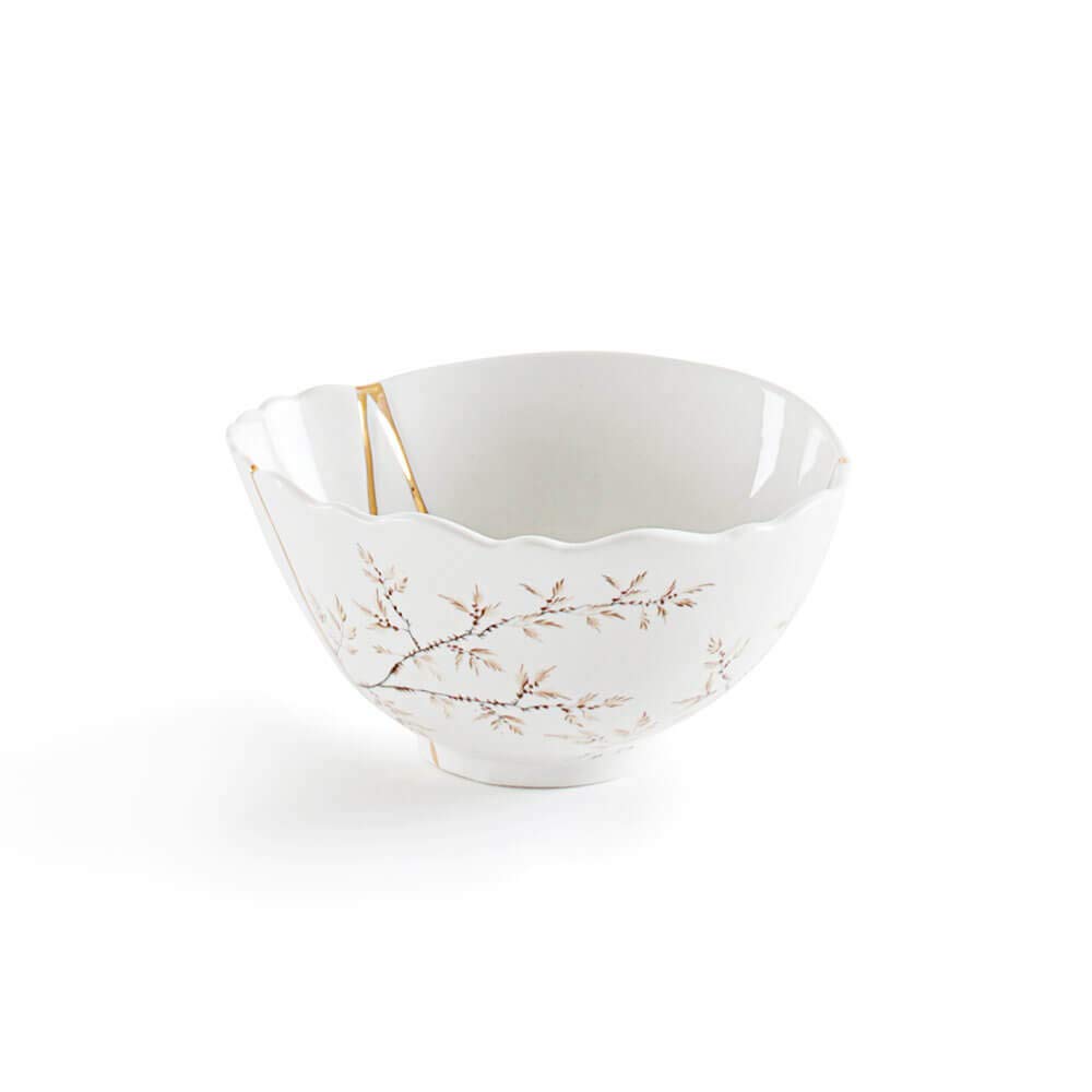 Seletti Kintsugi Ciotola in porcellana e oro 24 carati mod. 1 | Bowl Kintsugi Seletti in Porcellana e Oro – Design MarcantonioLa bowl Kintsugi di Seletti, disegnata da Marcantonio, reinter
