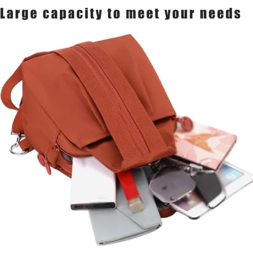 Vovtva 2025 Backpack Chest Bags, Street Lite Chic Crossbody Sling Pack, Large Capacity Waterproof Oxford Fabric Travel Bag (Gray)3