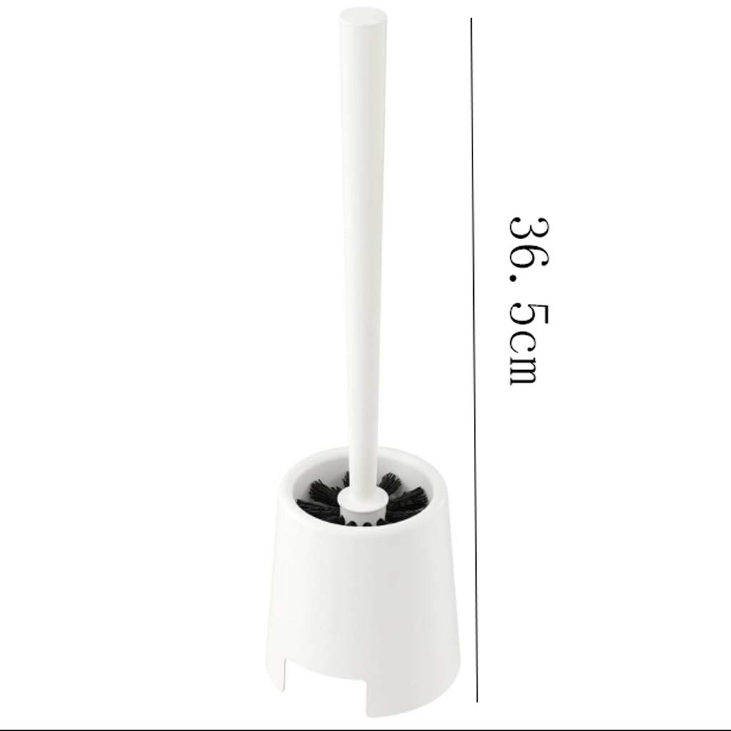 Set di spazzole per la Pulizia della Tazza del WC Domestico con Contenitore per Supporto, scopino per WC in plastica con Staffa, Strumento di Pulizia del Bagno Bianco per Una Facile igiene