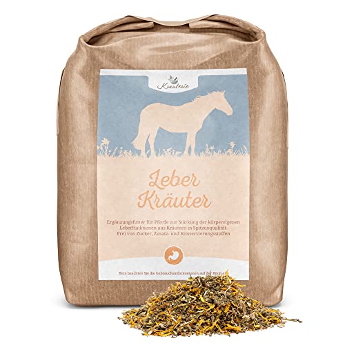 Krauterie Leber Kräuter für Pferde in Spitzenqualität - Artgerechtes Ergänzungsfutter frei von Zusätzen, zuckerfrei, melassefrei, getreidefrei Cover