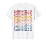 North Riverside City Groovy Retro T-Shirt