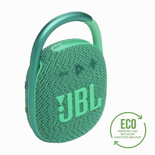 JBL Clip 4 Eco Bluetooth Lautsprecher aus recyceltem Material - Grün – Wasserdichte, tragbare Musikbox mit praktischem Karabiner… – Ansicht 5