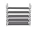 Shoe Rack Shoe Organizer Shoe Storage Shoe Racks for Closets,25 Pairs Stackable, Easy to Assemble, No Tools Required, Black