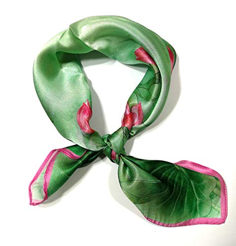 Shanlin Unisex 100% Mulberry Silk Square Scarf in Gift Box (21”x21”)3