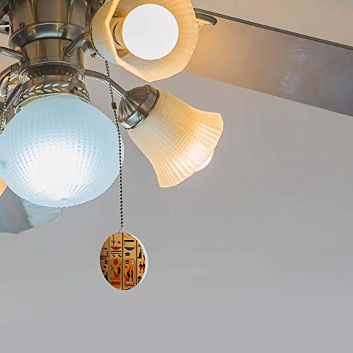 Image of Egyptian Papyrus Fan /Light Pull